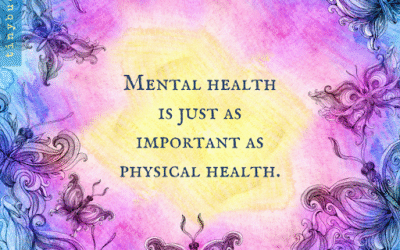 Why Mental health is very important as physical health physical health A colorful artistic background with floral and swirl patterns featuring the quote: "Mental health is just as important as physical health