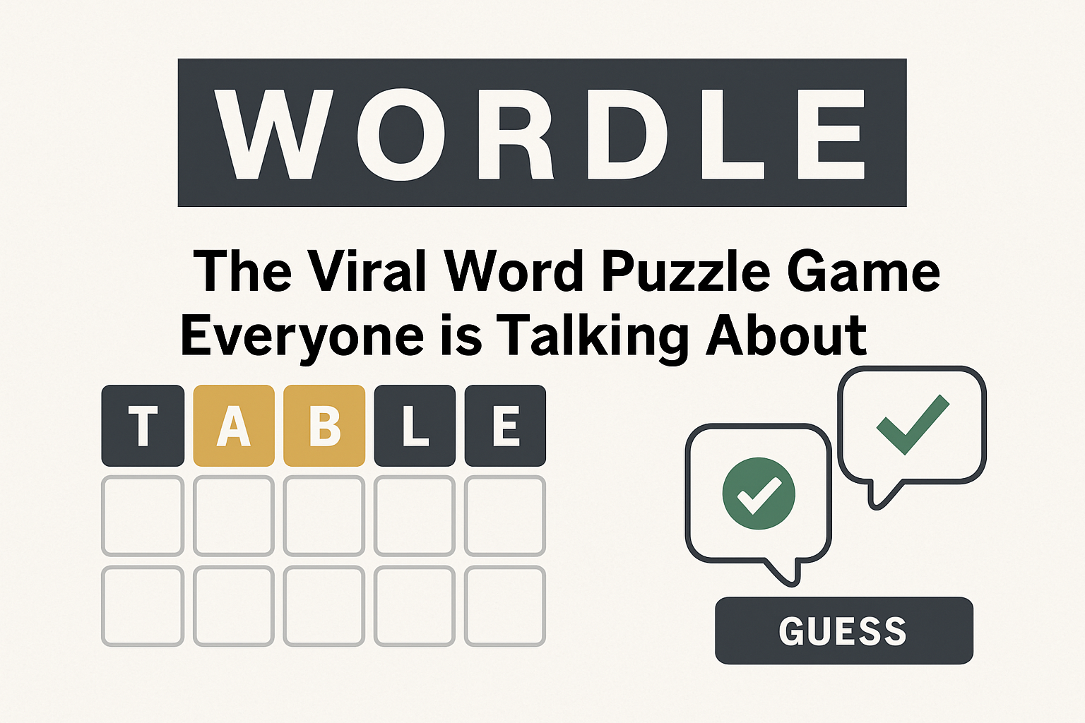 Wordle: The Viral Word Puzzle Game Everyone is Talking About Wordle puzzle concept with colorful letter tiles representing the viral online word game
