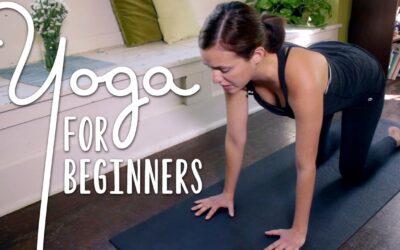 Yoga for Beginners: Your Complete Guide to Getting Started Yoga for Beginners Woman practicing beginner yoga in a tabletop position on a mat indoors